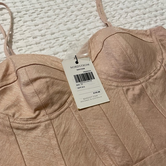 Nordstrom Bardot Dress Prosecco Pink Color size 8 NWT - Picture 2 of 5